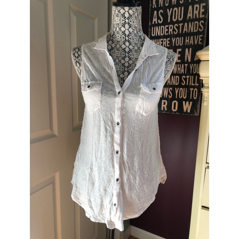 BDG White Rayon Top